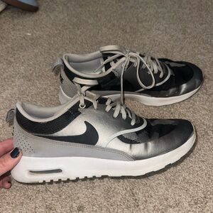 Nike Women's Air Max Thea JCRD in the Pure Platinum/Black-Wolf Grey